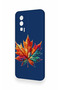 Poco F5 Pro Compatible Colorful Leaf Pattern Silicone Case - 2
