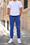 Men's Comfortable Jeans with Elastic Cuffs - 3
