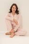 Women's Striped Pink Shirt Pajama Set Ar3755-S-V1 - 8