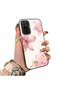 Redmi Note 10 Pro Compatible Silicone Edge Hard Back Case Couple Phone Case with Floral Pattern
