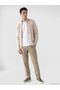 Lcwaikiki Classic Beige Regular Fit Stand Collar Men's Knitwear Cardigan - 2