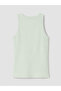 Lcw Everyday Green Crew Neck Women's Ribbed Tank Top - 7