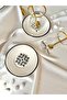 Black Iskandar Model Gold Gilded 6-Person 12-Piece Luxury Tea Set - 5