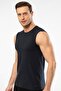 Men's sleeveless tank top, crew neck sleeveless tank top, 95% cotton, 5% elastane - 2