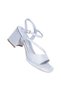 Alens A16 Silver 10cm Women's Heeled Sandals Shoes