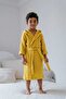 4 Layer Muslin Hooded Mustard Children's Bathrobe - 2