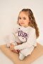 Girl's Printed White Long Sleeve Tracksuit Set Us2732-C-V1 - 8
