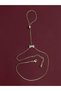 Gold Color Bow Figured Zircon Stone Thin Chain Steel Chain - Tarnish Resistant - 35cm - 5