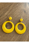 Acrylic Style Yellow Earrings - 5