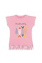 Girl's 100% Cotton Fish Print T-Shirt with Tassels