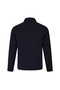 Navy Blue Slim Fit Judge Collar Coat - 2