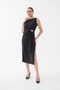 Yandan Brooched Pleated Pique Modal Dress - 7