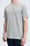 Gray Regular Fit Crew Neck Cotton T-Shirt - 2