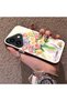 حافظة هاتف من السيليكون متوافقة مع iPhone 17، حافظة خلفية صلبة، حافظة هاتف للزوجين، نمط زهري - 2