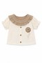 100% Cotton Girls' Summer Shorts Set with Floral Embroidery 2406 - 4