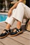 Premium, Stripe Detailed, Velcro Fastened, Daily Ballet Shoes, Lightweight, Flexible Sole Comfort Shoes - 7