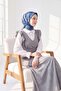 وشاح ناعم بلون أزرق عرقي من نوع بيكسل
