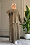 6516 - Stylish, Comfortable, Soft, Special Wanda Viscose Fabric, Loose Women's Skirt Tunic Set - 2