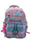 507 Waterproof Fabric Girls' Primary School Bag Patterned 3-Piece Set School Bag Blue Pink - 4