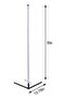 Remote Control LED Light Corner Lamp White - 6