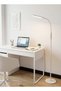Modern LED Floor Lamp with Remote & Touch Control, Stepless Dimming, 3 Color Temperatures, Detachable Adjustable Head, Standing Lamp for Living Room, Bedroom, Office (12W)