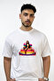 Cardi B Design Printed Oversize White T-Shirt