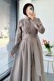 Premium Design Poplin Shirt Dress - Mink - 8