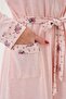 Women's Floral Patterned 4-Piece Large Size Long Sleeve Set Dressing Gown-Nightgown-Pajama Set 80% Cotton 20% Viscose - 2