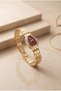 Serpenti Women's Steel Watch Gold Color Burgundy Dial Vintage Old Money Elegant Luxury Women's Wristwatch 2026 - 3