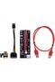 PCE 4248 PCI E Express 1X إلى 16X USB 3.0 009s Riser Riser Extension Card شاشة عرض بمدخل 4 و6 دبابيس - 3