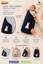 Baby Sleeping Bag and Swaddle with Zipper, 100% Cotton Muslin Inner Lining, Combed Cotton Outer Fabric, Special Design, 0-12 Months - 6