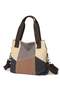 Women's Contrast Color Crossbody Bag, Ladies Vintage Canvas Messenger Bag Shoulder Bag Side Bag Carry Bag
