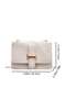 Women's Crocodile Pattern Shoulder Bag, Ladies PU Leather Crossbody Bag Sling Bag Side Bag Small Square Bag - 7