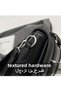 Women's Large Capacity Shoulder Bag, Ladies PU Leather Crossbody Bag Sling Bag Side Bag Carry Bag, Daily Commuter/Banquet/Party/Campus Handbag Tote Bags Clutch Bag Satchel Bags for Girls/Stude - 5