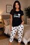 Cotton Short Sleeved Capri Women's Pajama Set