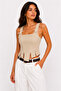Crop Bustier Blouse with Strap Tie Detail - 4