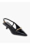 Women Pointed Toe Kitten Heel Shoes - 2