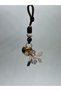 Fengshui Gold Para Keseli Fluorite Natural Stone Keychain - 5