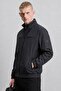Waterproof Men's Seasonal Jacket with Collar Detail - 3