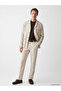 NEVAVM بنطلون رجالي مطوي من الكتان بنسبة 100% بقصة عادية مع فرق في التصميم - 2