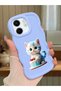 Infinix Smart 9 Compatible Case Camera Protector Blue Silicone Couple Phone Case Cat Pattern