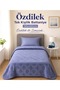Trendy Embossed Single Blanket (155X220)-Art Deco Sky Blue - 2