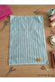 100% Cotton Set of 2 Foot Towels in Light Blue and Pink Color - 2