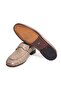 Mink Color Laceless Genuine Leather Men's Shoes - 3