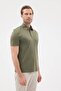 Polo Collar 100% Mercerized Cotton Men's T-Shirt - 2
