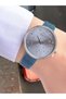 Women's Blue Wicker Metal Cord Stone Wristwatch with 2 Year Warranty