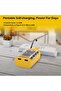 Transparent 20000 mAh Portable Mini Phone Charger External Battery Pack with 3 Inbuilt Cables and 4 Light Modes - 6