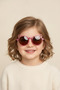 Cute Cat Ear Pink Glitter Round Sunglasses for Children - 2