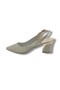 Desire 354-26 Silvery Mosaic Patterned Nickel Plated Thick Heel Women's Shoes - 3