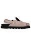 Women's Vegan Leather Gray Slippers - Rider Woman Design - 4